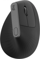 Мышь Logitech MX Vertical черный/черный оптическая 4000dpi беспров. BT/Radio USB 6but (910-005451)