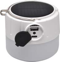 Фонарь походный Gauss GFL005 белый 11Вт лам.:светодиод. 312lx встроенный аккумулятор солн.бат. (GF005)