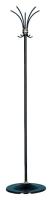 Вешалка напольная Бюрократ ТММ ТММ 137/BLACK черный основание круг наконечники черный крючки двойные для верхней одежды метал. (упак.:1шт)