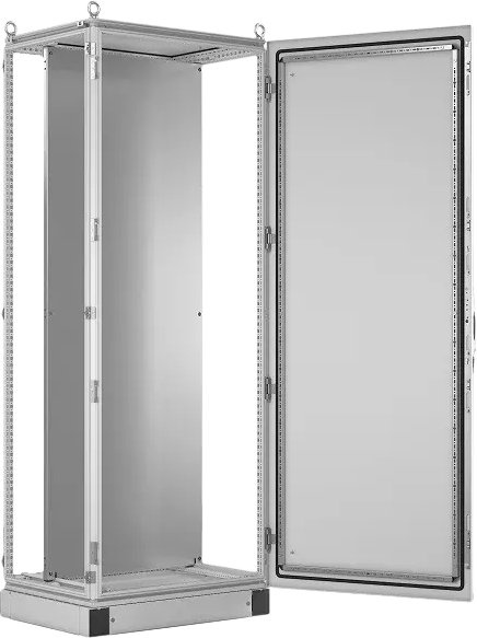 Шкаф электротехнический Elbox EMS-P-22.12.8-8A0AN-0 потол.пан. пан.основ. монтаж.пан. двуствр. напольный 2200мм 1200мм 800мм 754мм IP65 1800кг серый сталь