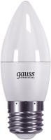 Лампа светодиодная Gauss Elementary 6Вт цок.:E27 свеча 220B 3000K св.свеч.бел.теп. C37 (упак.:10шт) (33216)