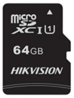 Флеш карта microSDXC 64Gb Class10 Hikvision HS-TF-C1(STD)/64G/ZAZ01X00/OD w/o adapter