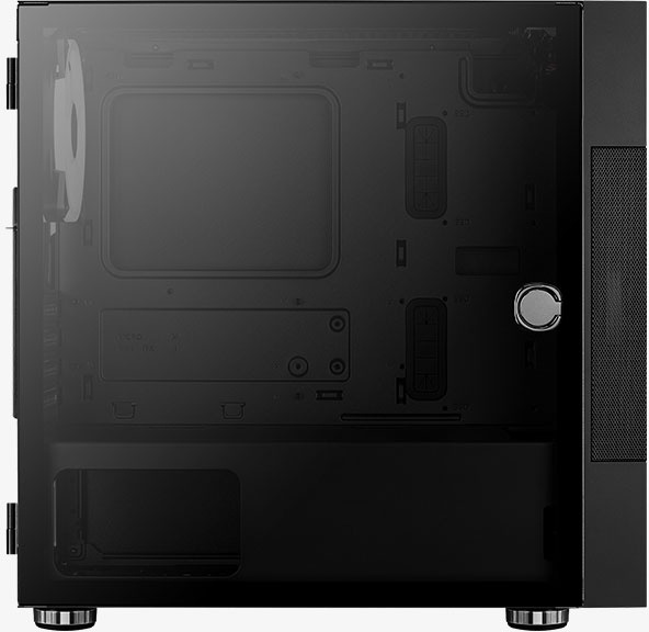 Корпус Aerocool Atomic-G-BK-v1 черный без БП mATX 2x120mm 2x140mm 2xUSB3.0 audio bott PSU