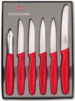 Набор ножей кухон. Victorinox Standart (5.1111.6) компл.:6предм. красный подар.коробка