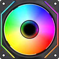 Вентилятор для корпуса Bloody BD-CF120ARGB5 ARGB 120х120x25 черный 4-pin 26дБ (BD-CF120ARGB5-BK) Ret