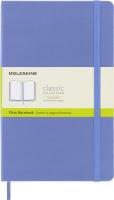 Блокнот Moleskine CLASSIC QP062B42 Large 130х210мм 240стр. нелинованный твердая обложка голубая гортензия