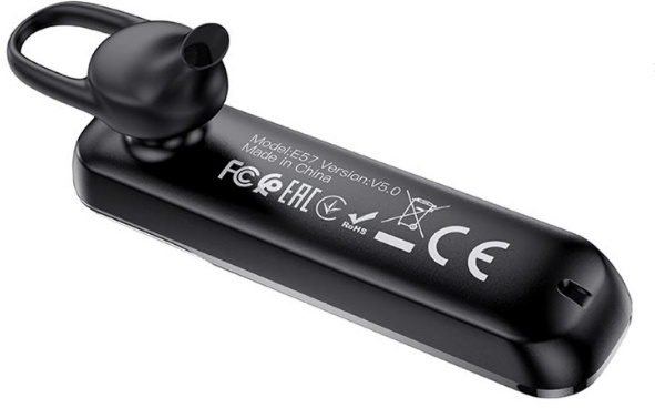 Наушники с микрофоном Hoco E57 черный внутриканальные BT