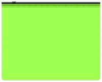 Папка на молнии ZIP Бюрократ Double Neon DNEBPM4ALETTBL A4+ полипропилен 0.15мм салатовый цвет молнии черный