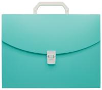 Портфель Бюрократ Pastel PASTPP01GRN 1 отдел. A4 пластик 0.7мм мятный