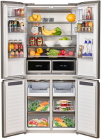 Холодильник Maunfeld MFF190NFDSX 3-хкамерн. нержавеющая сталь