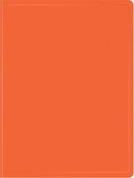 Папка метал.зажим Бюрократ Double Neon DNE07COR A4 пластик 0.7мм кор.27мм карм.прод.внут. оранжевый