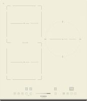 Индукционная варочная поверхность Hyundai HHI 4771 BE бежевый