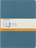 Блокнот Moleskine CAHIER JOURNAL CH021B44 XLarge 190х250мм обложка картон 120стр. линейка голубой (3шт)