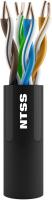 Кабель информ. NTSS (NTSS-OUT-UTP4-5Е-PE-BL) кат.5E U/UTP 4X2X24AWG PE внеш. 305м черный