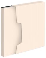 Папка с 100 прозр.вклад. Бюрократ DeLuxe DLVBOX100MILK A4 пластик 0.7мм молочный в коробе