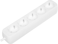 Сетевой удлинитель Defender E550 5м (5 розеток) белый (пакет ПЭ)
