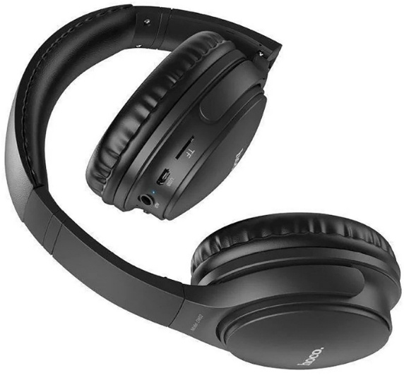 Гарнитура накладные Hoco Mighty W40 1.2м черный беспроводные bluetooth