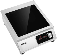 Плита Индукционная Kitfort КТ-143 серебристый/черный стеклокерамика (настольная)