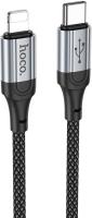 Кабель Hoco X102 Fresh iP USB-C-Lightning (m) 1м черный коробка