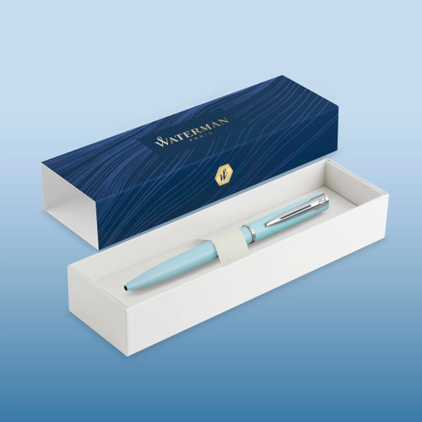 Ручка шариков. Waterman Graduate Allure Pastel Colors (2105224) Baby Blue Lacquer M син. черн. подар.кор.