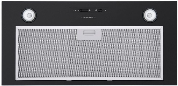 Вытяжка встраиваемая Maunfeld Crosby Light C 60 черный управление: ползунковое (1 мотор)