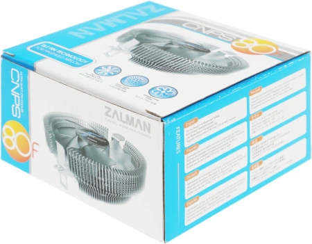 Устройство охлаждения(кулер) Zalman CNPS80F Soc-AM4/1151/1200 3-pin 20dB Al 82W 198gr Ret