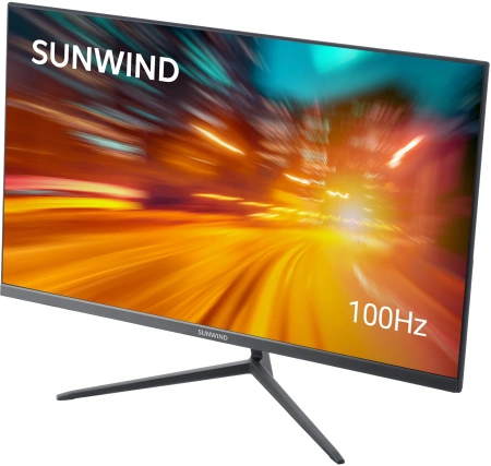 Монитор SunWind 23.8" SM-24FV222 черный VA 5ms 16:9 HDMI матовая 250cd 178гр/178гр 1920x1080 100Hz FreeSync VGA FHD 2.79кг