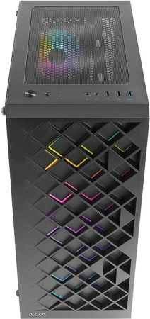 Корпус Azza Spectra черный без БП ATX 1x120mm 2xUSB2.0 1xUSB3.0 audio bott PSU
