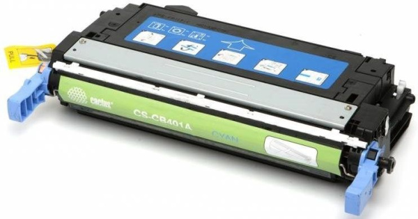 Картридж лазерный Cactus CS-CB401AR CB401A голубой (7500стр.) для HP CLJ CP4005/CP4005DN/CP4005N