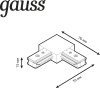 Соединитель Gauss TR107 черный