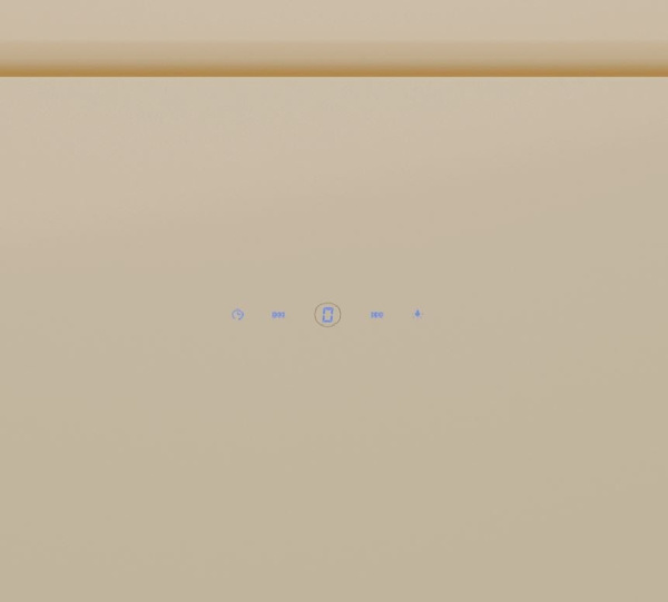 Вытяжка каминная Lex Furia 600 cлоновая кость управление: сенсорное