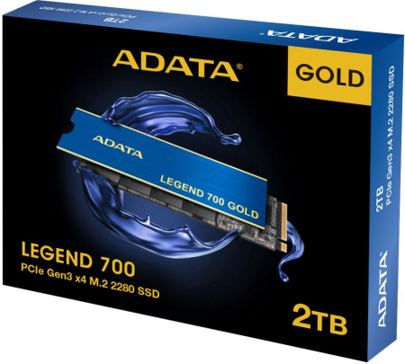 Накопитель SSD A-Data PCIe 3.0 x4 2TB SLEG-700G-2TCS-S48 Legend 700 Gold M.2 2280