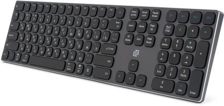 Клавиатура Оклик K867W черный/серый USB беспроводная BT/Radio slim Multimedia (2002130)