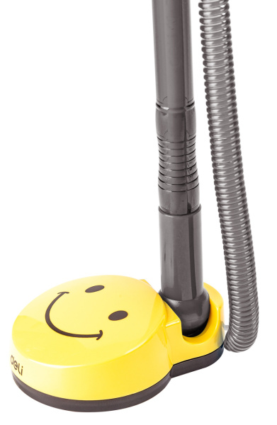 Ручка шариков. автоматическая Deli EQ50-BK черный/прозрачный d=0.7мм черн. черн. (1шт) на подставке резин. манжета