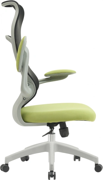 Кресло Cactus CS-GMC505-GYGN черный сиденье салатовый сетка/ткань крестов. пластик пластик серый