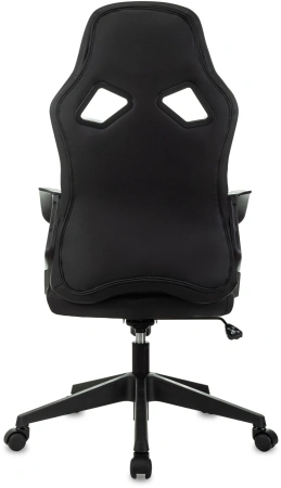Кресло игровое Zombie 300 черный эко.кожа крестов. пластик
