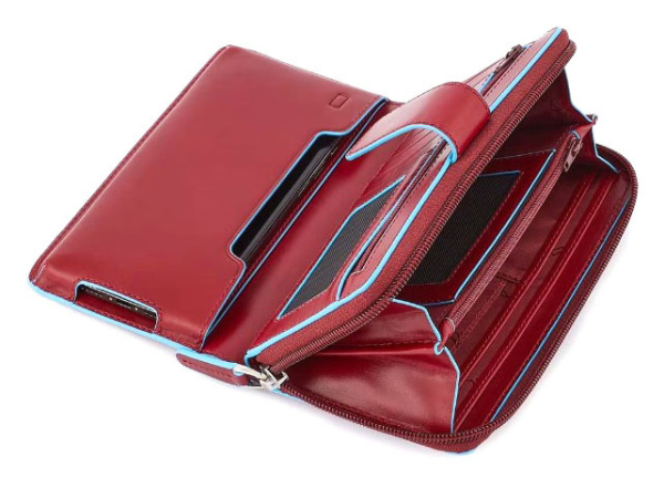 Кошелек женский Piquadro Blue Square PD1354B2R/R красный натур.кожа