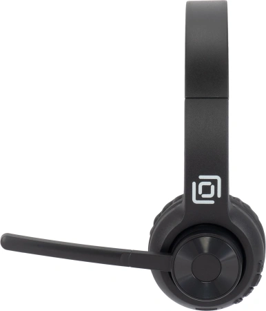 Наушники с микрофоном Оклик HS-M310 черный 1.5м накладные BT оголовье (1978706)