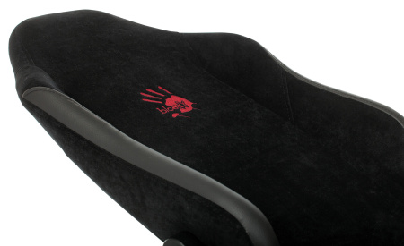 Кресло игровое A4Tech Bloody GC-450 черный текстиль/эко.кожа с подголов. крестов. металл черный