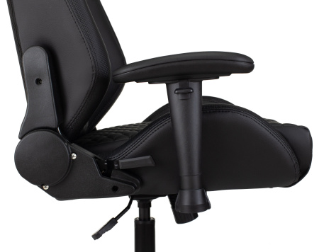 Кресло игровое Knight Neon черный соты эко.кожа с подголов. крестов. металл