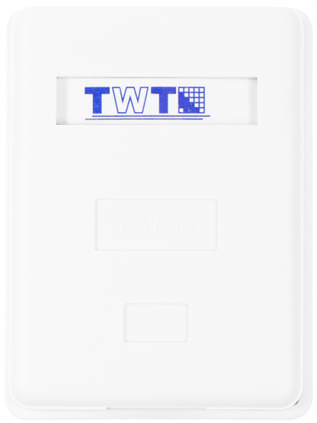 Розетка Lanmaster TWT-SM1-45-WHRJ45 1 кат.5E бел. (упак.:1шт)