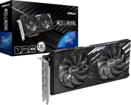 Видеокарта Asrock PCI-E 4.0 A770 CL SE 16GO INTEL ARC A770 16Gb 256bit GDDR6 2150/16000 HDMIx1 DPx3 HDCP Ret