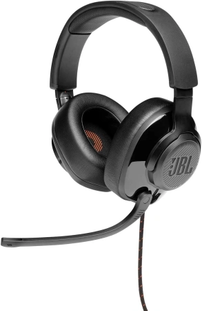 Наушники с микрофоном JBL QUANTUM 200 черный 1.2м мониторные оголовье (JBLQUANTUM200BLKAM)