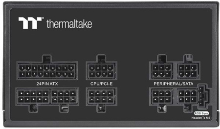 Блок питания Thermaltake ATX 650W Toughpower GF1 ARGB 80+ gold (24+4+4pin) APFC 140mm fan color LED 9xSATA Cab Manag RTL