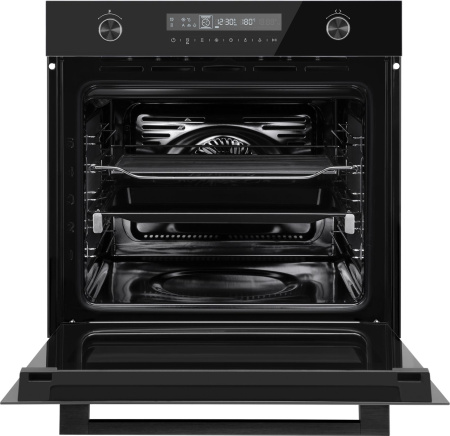 Духовой шкаф Электрический Weissgauff EOM 751 PDB Black Edition черный