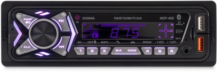 Автомагнитола Digma MCP-455 1DIN 2x45Вт 4