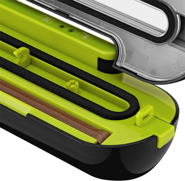 Вакуумный упаковщик Kitfort КТ-1522-2 100Вт черный/салатовый