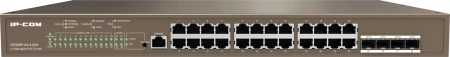 Коммутатор IP-Com G5328P-24-410W (L3) 24x1Гбит/с 4xКомбо(1000BASE-T/SFP) 4SFP 24PoE 370W управляемый