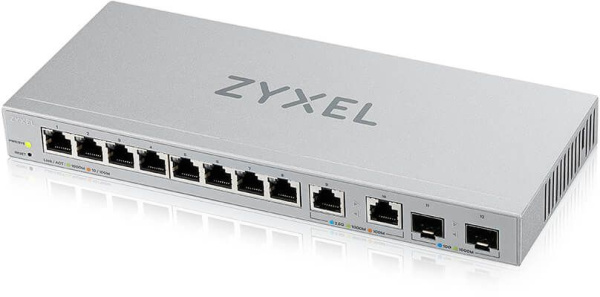 Коммутатор Zyxel XGS1210-12-ZZ0102F (L2) 8x1Гбит/с 2x2.5Гбит/с 2SFP+ управляемый