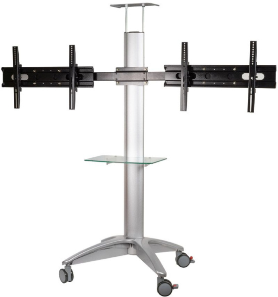 Подставка для телевизора Arm Media PT-STAND-15 серебристый 26"-55" макс.120кг напольный наклон